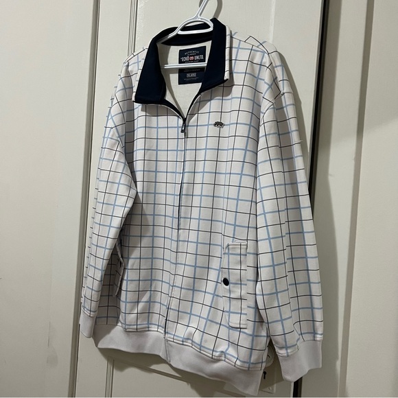 Ecko Unlimited White and Blue Checked Zipup - Picture 6 of 9